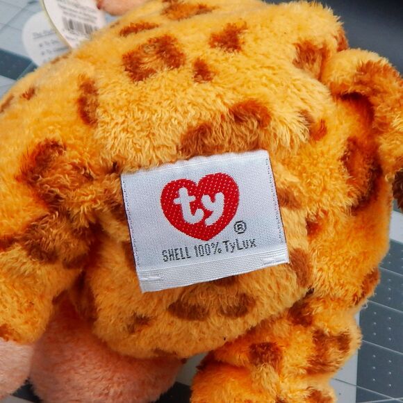 TY Pluffies Towers The Giraffe Orange Brown 9 In VTG Tylux Plush Stuffed Animal - Picture 9 of 12